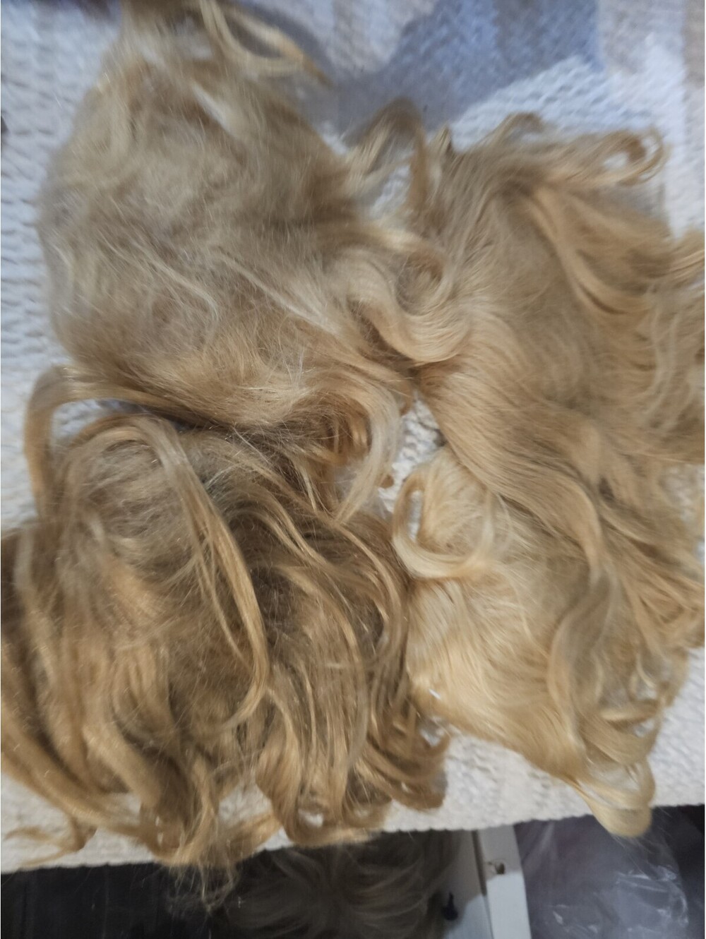 European Flair Human Hair Wig Tops Toppers Golden Blonde Lot 4 Styles Vintage